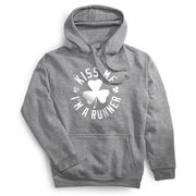 Statement Fleece Hoodie -  Kiss Me I am a Runner Shamrock