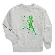 Running Raglan Crew Neck Pullover - Lucky Runner Girl