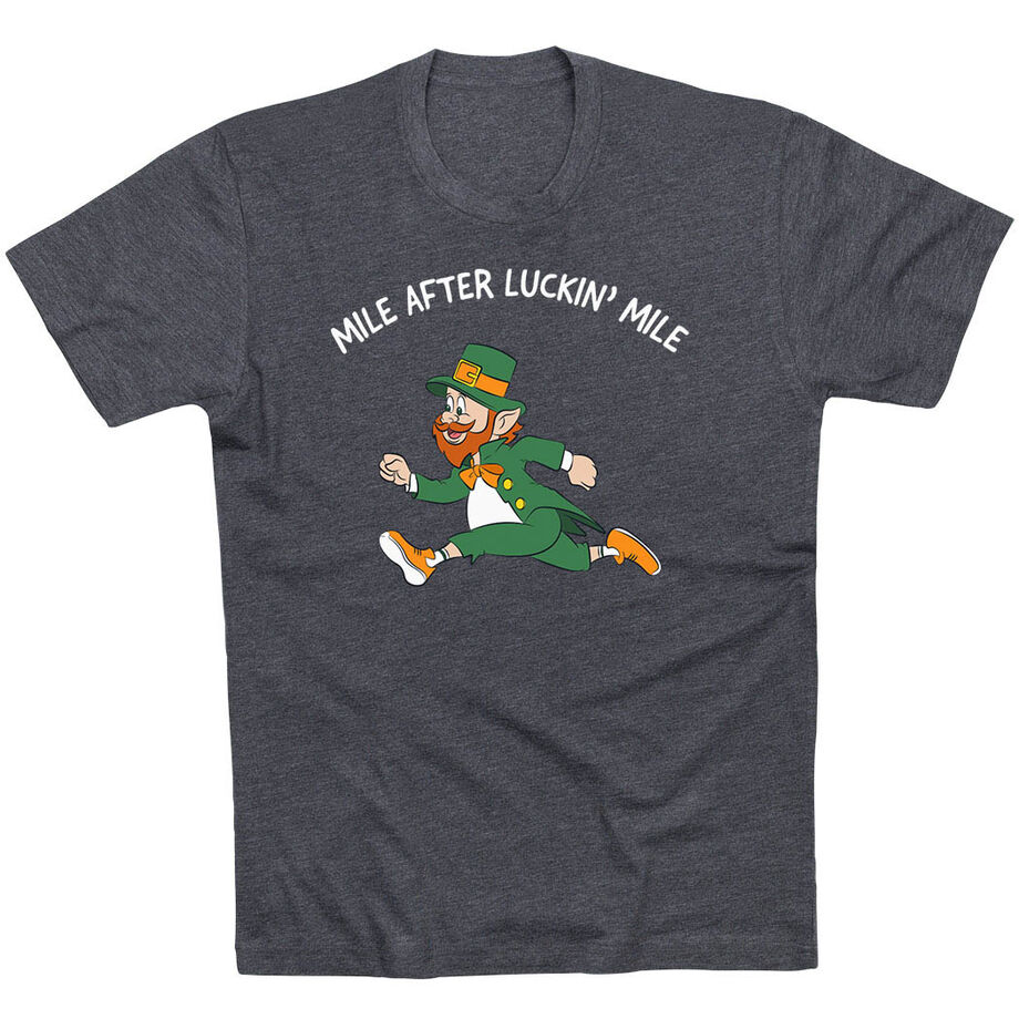Running Short Sleeve T-Shirt - Mile After Luckin Mile