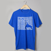 Running Short Sleeve T-Shirt - Wyoming State Runner 