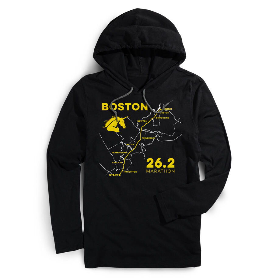 Running Lightweight Hoodie - Boston Route