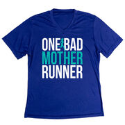 Women's Short Sleeve Tech Tee - One Bad Mother Runner (Bold)