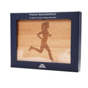 Premier Wood BibFOLIO® Race Bib Album - Female Runner