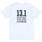 Men's Running Short Sleeve Performance Tee - 13.1 Math Miles