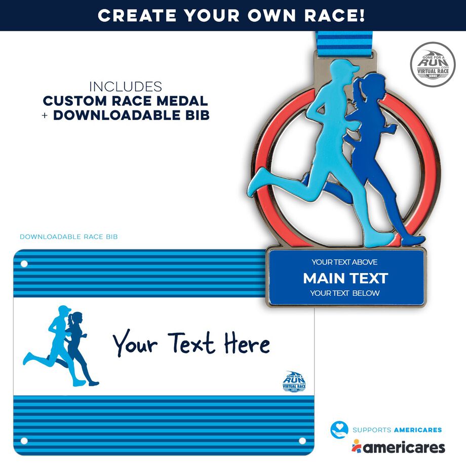Virtual Race - Let's Run Custom Race - Personalization Image