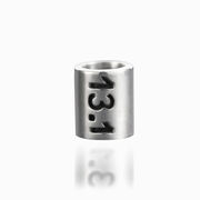 Sterling Silver 13.1 Half Marathon Large Hole Bead