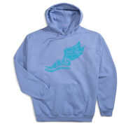 Cross Country Hooded Sweatshirt - Winged Foot Inspirational Words