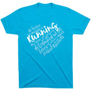 Running Short Sleeve Tee - Live Love Run Heart