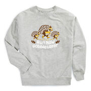 Running Raglan Crew Neck Pullover - Run Now Gobble Later Turkey Trot