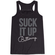 Flowy Racerback Tank Top - Suck It Up Buttercup