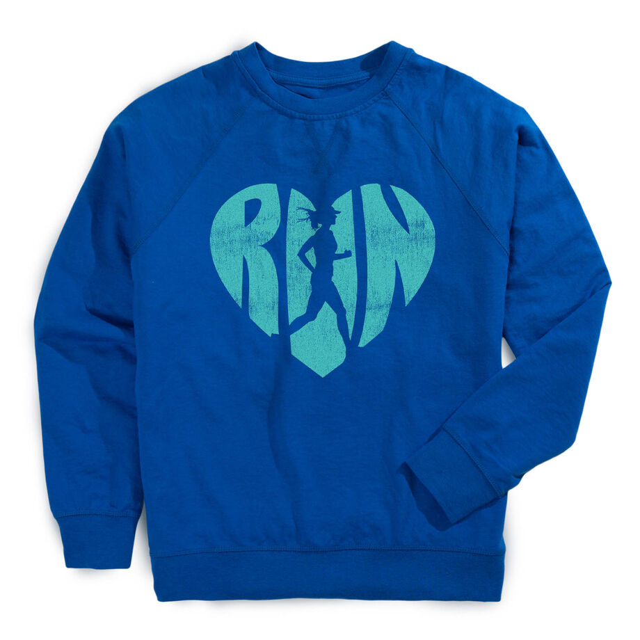 Running Raglan Crew Neck Pullover - Love The Run