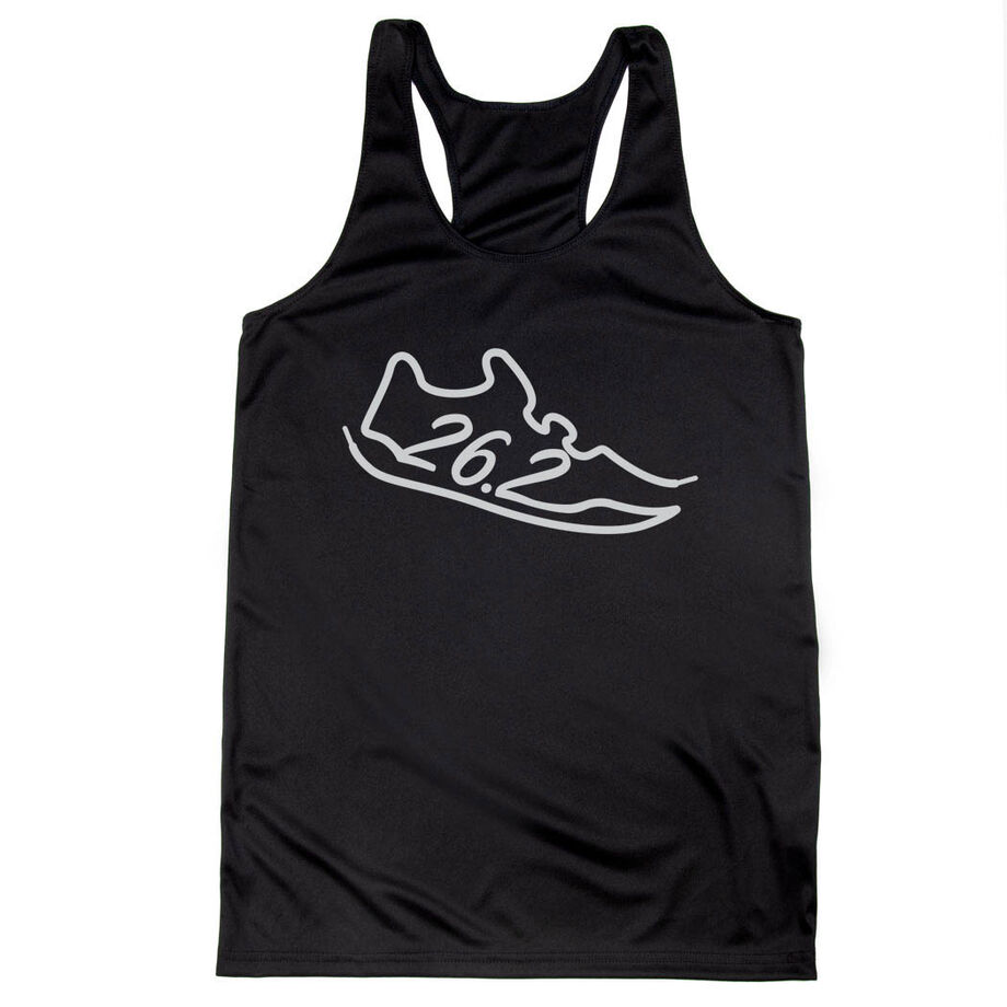 Women's Racerback Performance Tank Top - 26.2 Run Shoe
