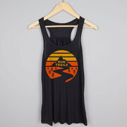 Flowy Racerback Tank Top - Run Trails Sunset