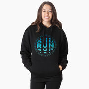 Statement Fleece Hoodie - Eat Sleep Run Repeat