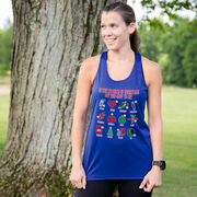 Women's Racerback Performance Tank Top - The 12 Miles of Christmas