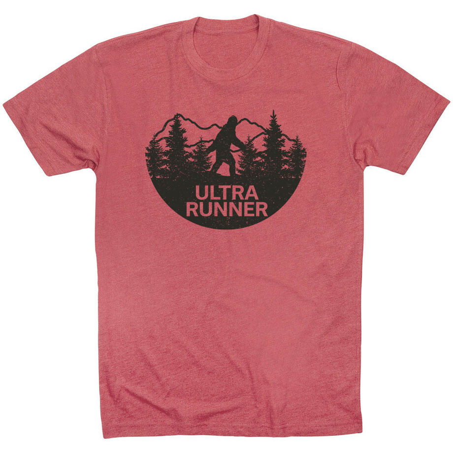 Running Short Sleeve T-Shirt - Ultra Runner Bigfoot