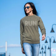 Running Raglan Crew Neck Pullover - Run Lines