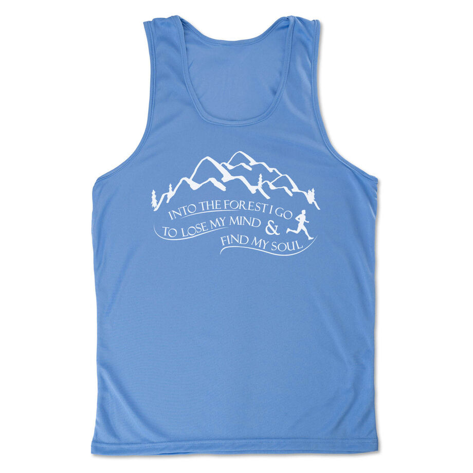 Men's Running Performance Tank Top - Into the Forest I Go