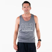 Men's Running Performance Tank Top - Half Marathoner 13.1 Miles