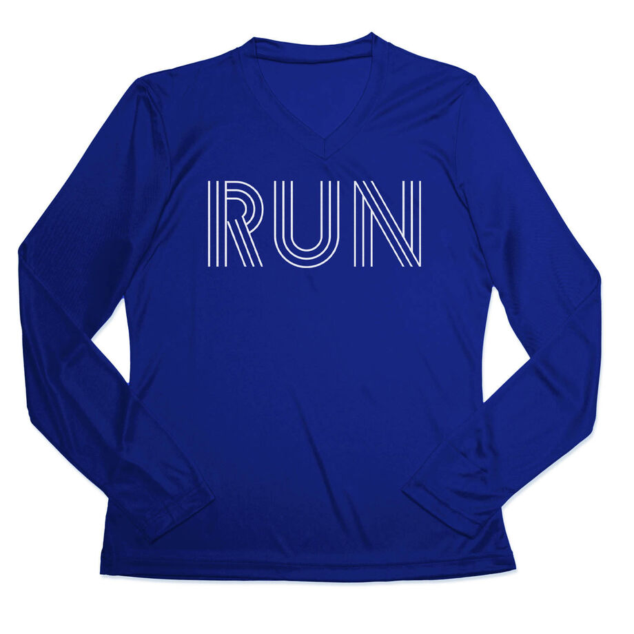 Women's Long Sleeve Tech Tee - Run Lines