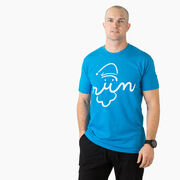 Running Short Sleeve T-Shirt - Santa Run Face 