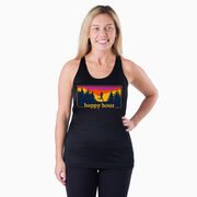 Women's Racerback Performance Tank Top - Happy Hour