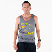 Men's Running Performance Tank Top - Boston Route