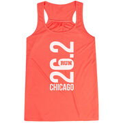 Flowy Racerback Tank Top - Chicago 26.2 Vertical