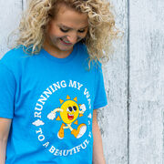 Running Short Sleeve T-Shirt - Running My Way to a Beautiful Day