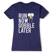 Women's Everyday Runners Tee - Run Now Gobble Later (Bold)