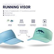 Running Comfort Performance Visor - Trail Runner in the Mountains
