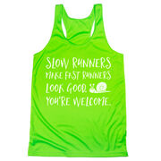Women's Racerback Performance Tank Top - Slow Runners