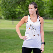 Women's Racerback Performance Tank Top - Never Stop Running