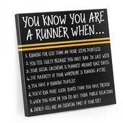 Running Canvas Wall Art - You Know You're A Runner When