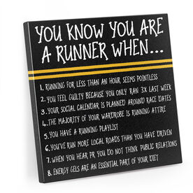 Running Canvas Wall Art - You Know You're A Runner When