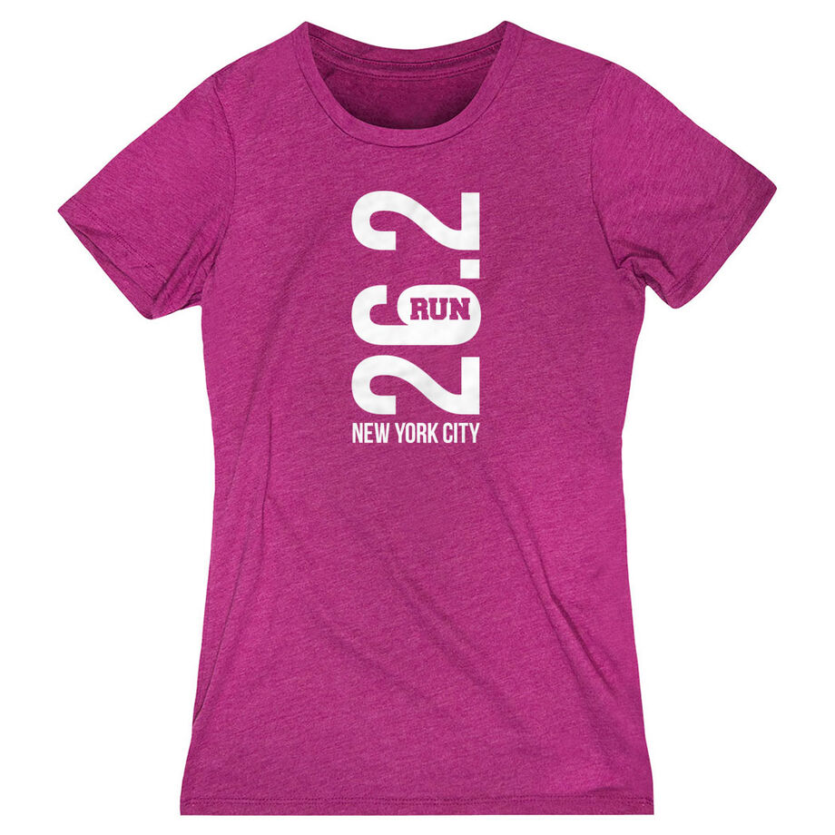 Women's Everyday Runners Tee - New York City 26.2 Vertical