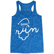 Flowy Racerback Tank Top - Santa Run Face
