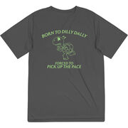 Men's Running Short Sleeve Performance Tee - Born to Dilly Dally