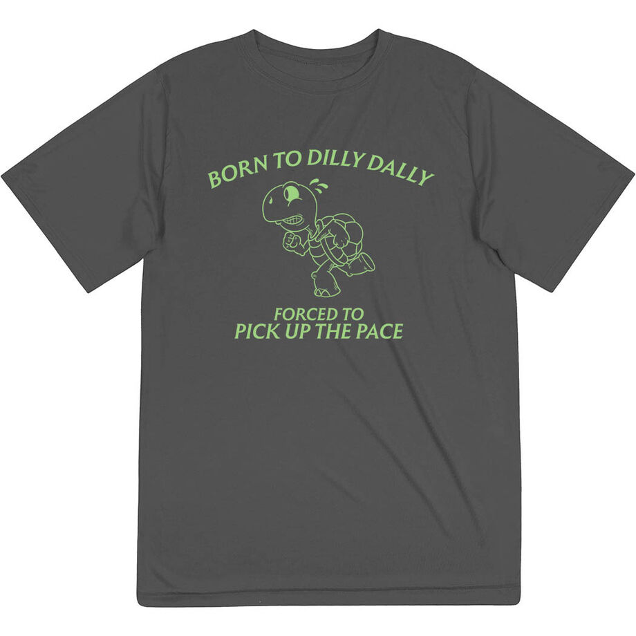 Men's Running Short Sleeve Performance Tee - Born to Dilly Dally