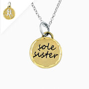 Sterling Silver & Gold Sole Sister Necklace