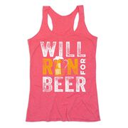 Women's Everyday Tank Top - Will Run For Beer