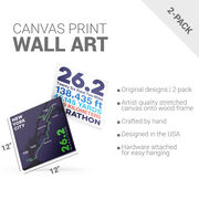 Running Canvas Wall Art - NYC Route - 2 Piece Set