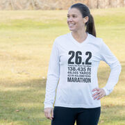 Women's Long Sleeve Tech Tee - 26.2 Math Miles