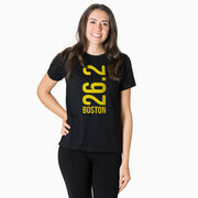 Running Short Sleeve T-Shirt - Boston 26.2 Vertical