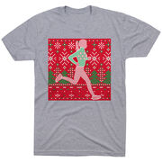 Running Short Sleeve T-Shirt - Christmas Sweater