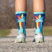 Socrates&reg; Mid-Calf Performance Socks - City Of Dreams