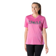 Women's Short Sleeve Tech Tee - Trails Over Treadmills