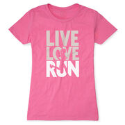 Women's Everyday Runners Tee - Live Love Run Silhouette