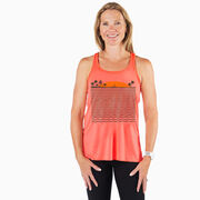 Running Flowy Racerback Tank Top - Chasing Sunsets