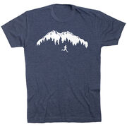 Running Short Sleeve T-Shirt - Trail Runner in the Mountains (Male)